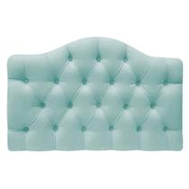 Cabeceira Estofada Suspensa Imperatriz 160 cm Queen Size Suede Azul Tiffany - Amarena Móveis