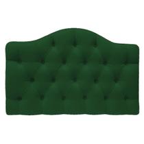 Cabeceira Estofada Suspensa Imperatriz 160 cm Queen Size Suede Verde - Amarena Móveis