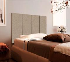 Cabeceira estofada suspenso para quarto cama de solteiro - cama box - detalhes quarto