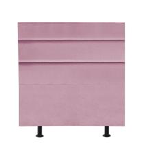 Cabeceira Estofada Turim 100 cm Solteiro Quarto para Cama Box Suede Rosa Bebê - KDAcanto Móveis