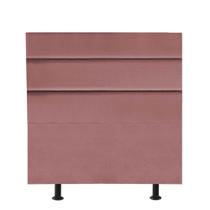 Cabeceira Estofada Turim 100 cm Solteiro Quarto para Cama Box Suede Rose Gold - KDAcanto Móveis