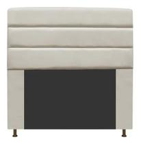 Cabeceira Estofada Turim 100CM Solteiro material sintético Bege - D A DECOR