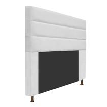 Cabeceira Estofada Turim 140cm casal Quarto Cama Box Tecido Sintético Branco - KDAcanto Móveis Cabeceira Estofada Turim 140cm casal Quarto Cama Box Tecido Sintético Branco - KDAcanto Móveis