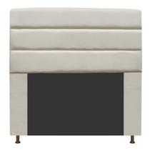 Cabeceira Estofada Turim 160 cm Queen Size Suede Bege - ADJ Decor