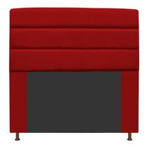 Cabeceira Estofada Turim 160 cm Queen Size Suede Vermelho - Doce Sonho Móveis