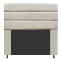 Cabeceira Estofada Turim 160cm para Cama Queen Size Cama Box material sintético Bege - KDAcanto Móveis