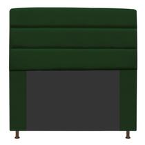 Cabeceira Estofada Turim 195 cm King Size Suede Verde - ADJ Decor