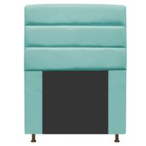 Cabeceira Estofada Turim 90 cm Solteiro Suede Azul Tiffany - ADJ Decor