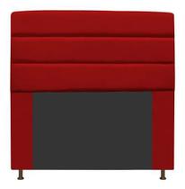 Cabeceira Estofada Turim 90CM Solteiro Suede Vermelho - D A DECOR Cabeceira Estofada Turim 90CM Solteiro Suede Vermelho - D A DECOR