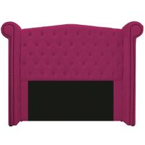 Cabeceira Estofada Veneza 140 cm Casal Suede Pink - Amarena Moveis