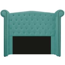 Cabeceira Estofada Veneza 160 cm Queen Size Suede Azul Tiffany - Amarena Moveis