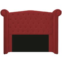 Cabeceira Estofada Veneza 195 cm King Size Corano Vermelho - ADJ Decor