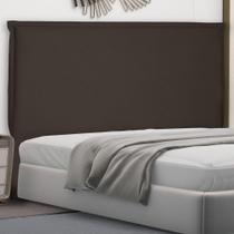 Cabeceira Estofada Veneza Queen Size no Box MDF Suede Café Abmaza