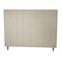 Cabeceira Estofada Vitória para Cama Box Casal King Size Suede Bege 193cm JBF