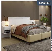 Cabeceira Extensiva Master Casal Queen Benetil Móveis - Branco Cabeceira Extensiva Master Casal Queen Benetil Móveis - Branco