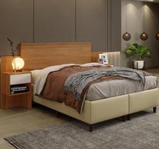 Cabeceira Extensiva Master Casal Queen Benetil Móveis - Cinamomo/Off Cabeceira Extensiva Master Casal Queen Benetil Móveis - Cinamomo/Off