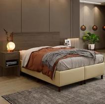 Cabeceira Extensiva Master Casal Queen Benetil Móveis - Imbuia Cabeceira Extensiva Master Casal Queen Benetil Móveis - Imbuia