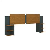 Cabeceira Extensível Cama Box Davi Solteiro Casal Queen King 2 Mesinhas Laterais Prateleira Organizadora RP ONLINE Cabeceira Extensível Cama Box Davi Solteiro Casal Queen King 2 Mesinhas Laterais Prateleira Organizadora RP ONLINE