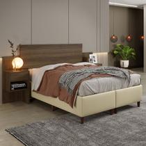 Cabeceira Extensível com 2 Mesas de Cabeceira Master Benetil