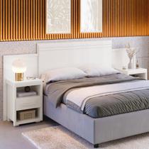 Cabeceira Extensível Com Mesas De Cabeceira Em Mdf Para Cama Box Casal E Queen Size - Cabeceira Extensível Com Mesas De Cabeceira Em Mdf Para Cama Box Casal E Queen Size -