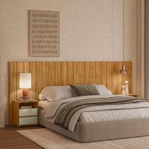 Cabeceira Extensível para Cama Solteiro/Casal/Queen/King Ripada 100% MDF