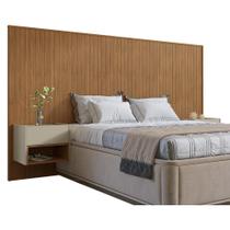 Cabeceira Florença Casal e Queen com 2 Mesas de Cabeceira Cabeceira Florença Casal e Queen com 2 Mesas de Cabeceira