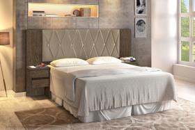 Cabeceira Florida Para Cama Box Casal Queen King Com Capitonê