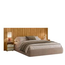 Cabeceira Frida Cumaru Opala Casal Queen King c/ 2 mes cab