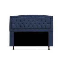 Cabeceira Geovana King 195 cm Suede Azul Marinho Cabeceira Geovana King 195 cm Suede Azul Marinho