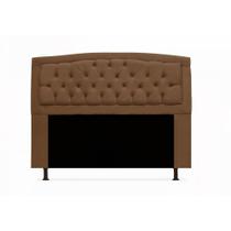Cabeceira Geovana King 195 cm Suede Marrom Cabeceira Geovana King 195 cm Suede Marrom