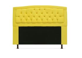 Cabeceira geovana king 195cm suede amarelo