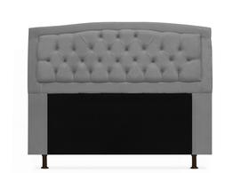 Cabeceira geovana king 195cm suede cinza Cabeceira geovana king 195cm suede cinza