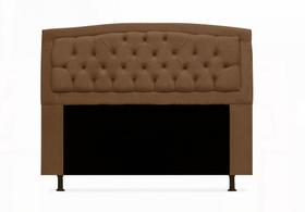 Cabeceira geovana king 195cm suede marrom Cabeceira geovana king 195cm suede marrom