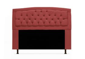 Cabeceira geovana king 195cm suede vermelho Cabeceira geovana king 195cm suede vermelho