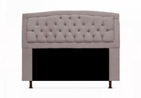 Cabeceira Geovana Para Cama Box Casal 140 cm Suede Rose - DL Decor