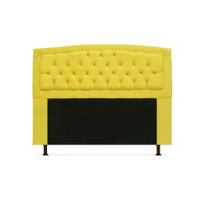 Cabeceira Geovana Queen 160 cm Suede Amarelo Cabeceira Geovana Queen 160 cm Suede Amarelo