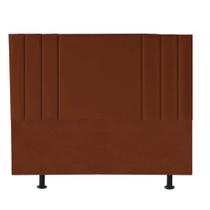 Cabeceira Grécia Cama Box Casal 160 cm Suede Terra Cota Cabeceira Grécia Cama Box Casal 160 cm Suede Terra Cota