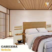 Cabeceira Grécia Durável em 100% MDF Camas de 90cm a 160cm Com Nichos