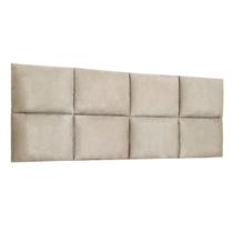 Cabeceira Grécia Estofada p/ cama Box Queen 160 cm - Areia