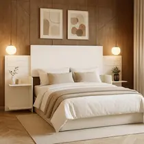 Cabeceira Grecia Regulavel 3 Tamanho, Solteiro, Casal e Queen com Nichos