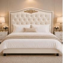 Cabeceira Greta 90cm Estofada material sintético Modena p/ Cama Solteiro Quarto