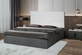 Cabeceira Helena 120Cm Para Cama Box Solteiro Suede Branco