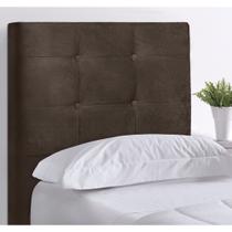 Cabeceira Helena para Cama de Solteiro Tecido Suede - 90cm Isis Decor