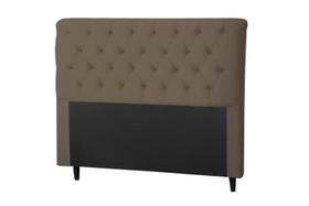 Cabeceira Imperatriz 1000 Plus Viúva 1000mm Suede Marrom Taupe - Simbal