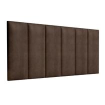 Cabeceira Imperial modular p/ cama box Casal 140 cm - Marrom