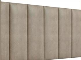 Cabeceira Imperial painéis verticais, Bege, Design Moderno, 1.60 Casal cama box Cabeceira Imperial painéis verticais, Bege, Design Moderno, 1.60 Casal cama box