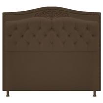 Cabeceira Imperio 140 cm Suede Marrom