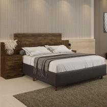 Cabeceira Império Avelã Ipê 6 Gavetas Benetil Móveis Cabeceira Império Avelã Ipê 6 Gavetas Benetil Móveis