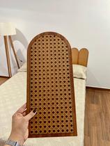 Cabeceira Indiana Estilo Palha em MDF para Cama Box Casal Queen King Solteiro