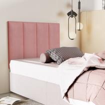 Cabeceira Isis Clássica Painel Dobrável Estofada Cama Box Solteiro 0,90 cm Rose